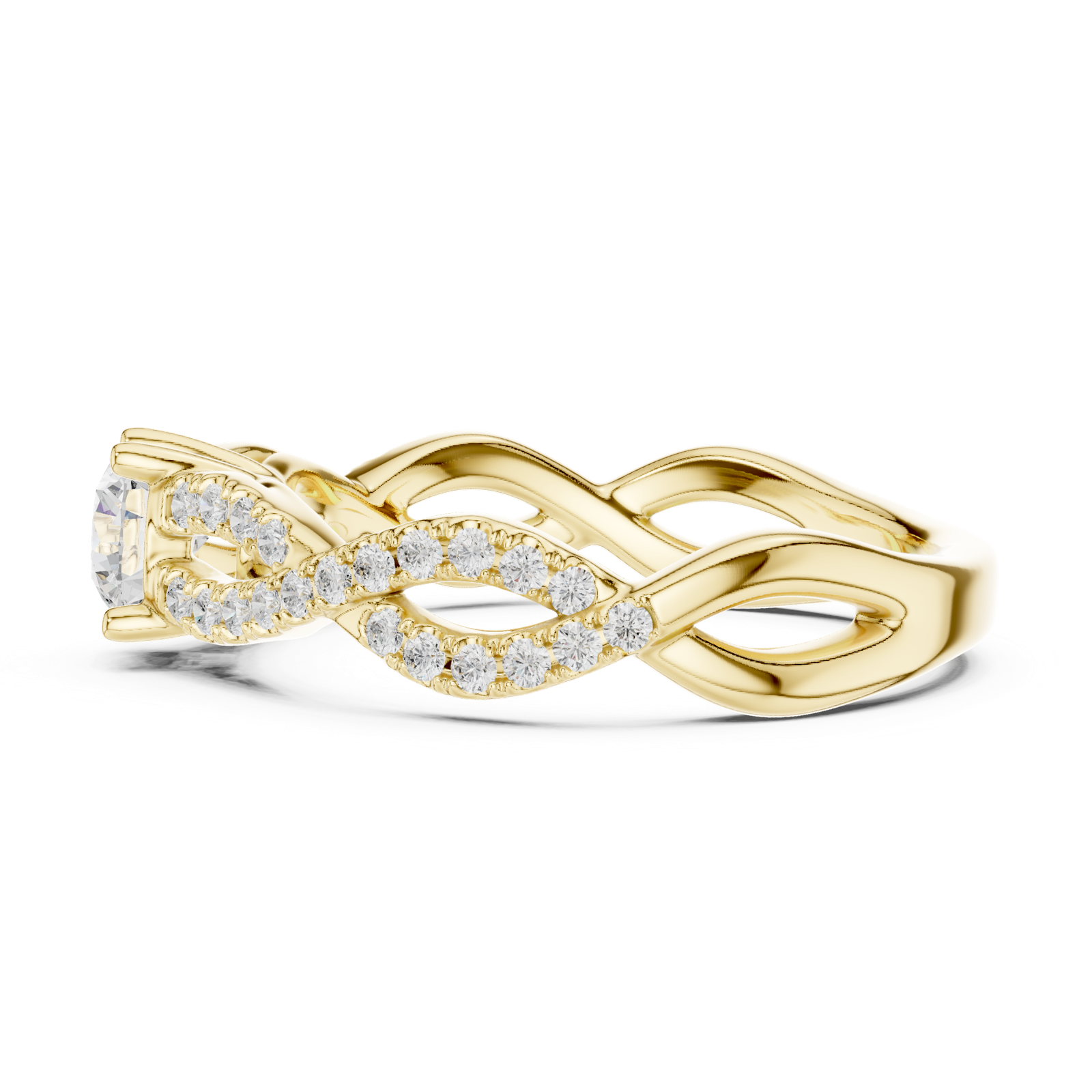 Gold Ring LR-0316, Yellow Gold, view 3