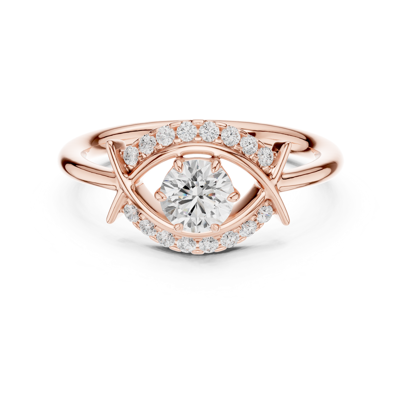 Gold Ring DDLR-595, Rose Gold