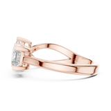 Gold Ring DDLR-485, Rose Gold, view 3