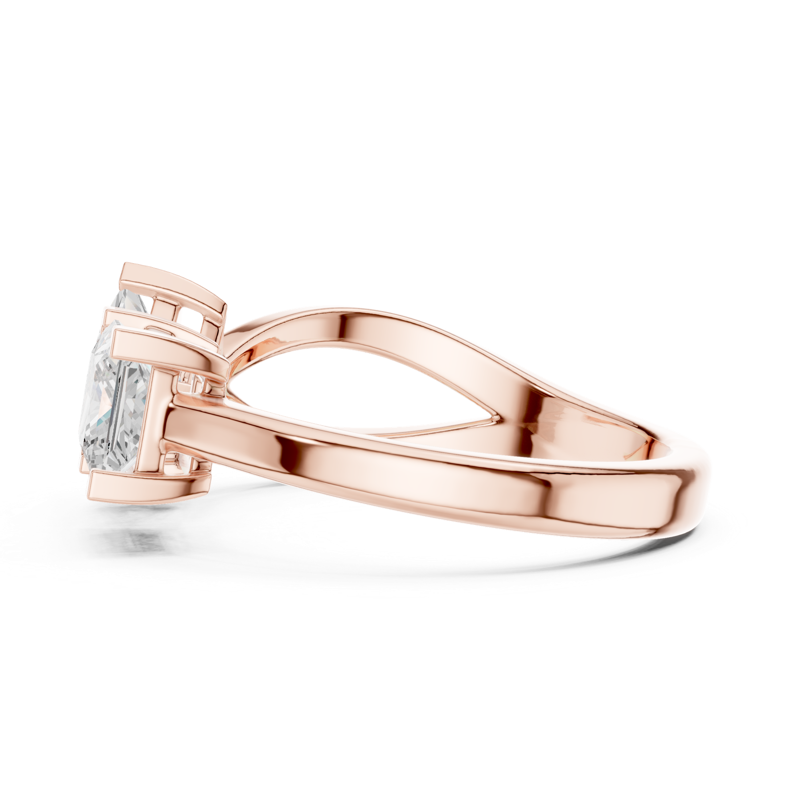 Gold Ring DDLR-485, Rose Gold, view 3