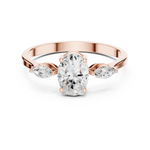 Gold Ring HLR-45, Rose Gold, view 4