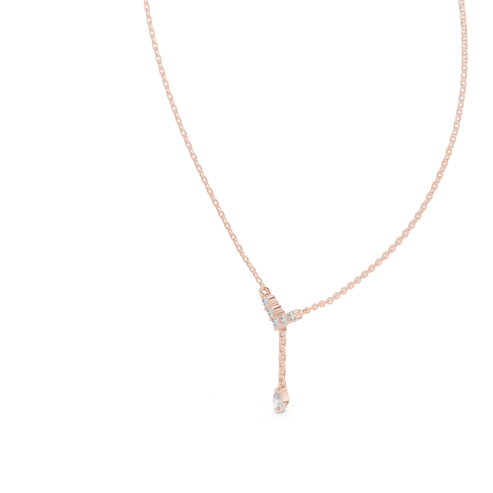 Gold Pendant GPD-0032, Rose Gold, view 2