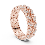 Gold Ring R35, Rose Gold, view 1