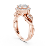 Gold Ring DDLR-821, Rose Gold, view 1