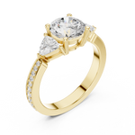 Gold Ring DDLR-264, Yellow Gold, view 2