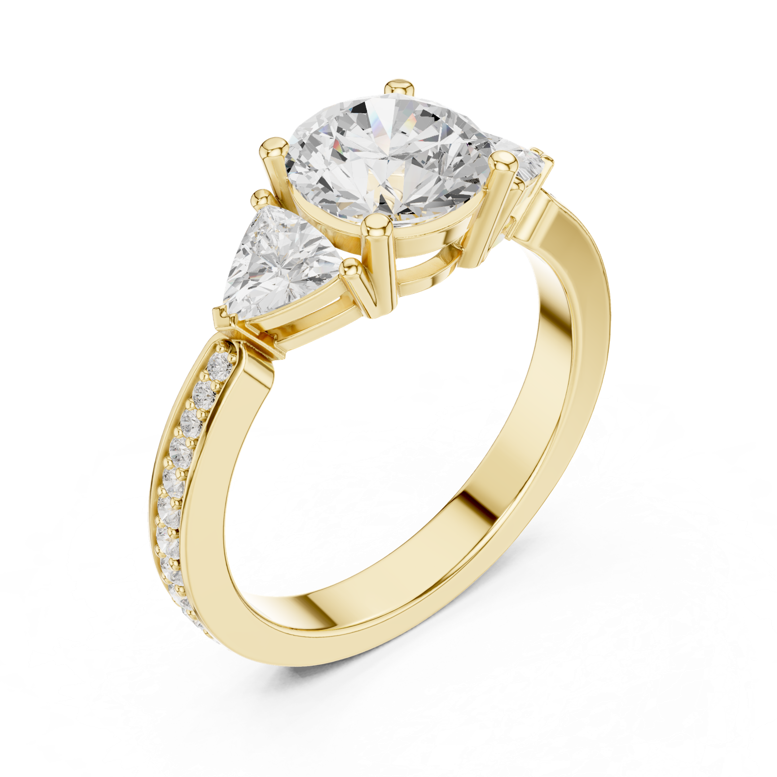Gold Ring DDLR-264, Yellow Gold, view 2