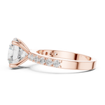 Gold Ring DDLR-750, Rose Gold, view 3