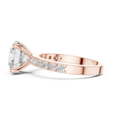 Gold Ring DDLR-750, Rose Gold, view 3