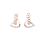 Gold Earrings 12-10028@E, Rose Gold