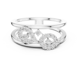 Gold Ring LR-01 (72), White Gold, view 4
