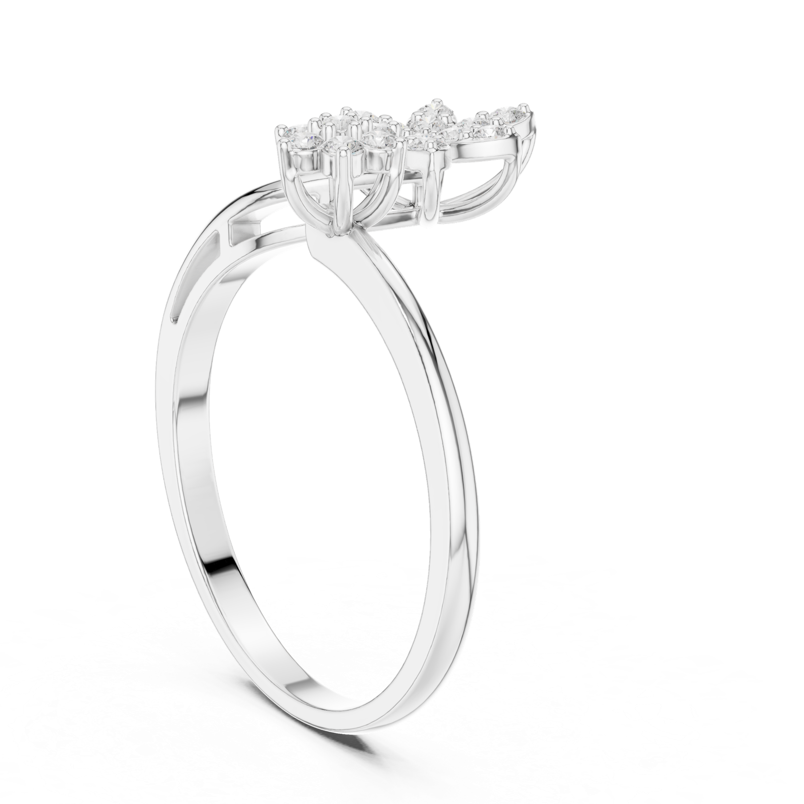 Gold Ring HLR-223, White Gold