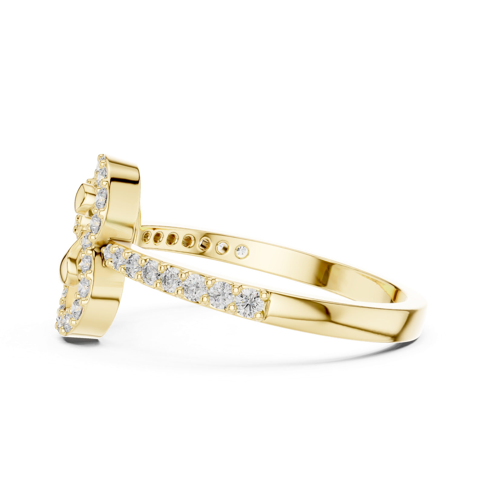 Gold Ring LR-01 (69), Yellow Gold, view 3