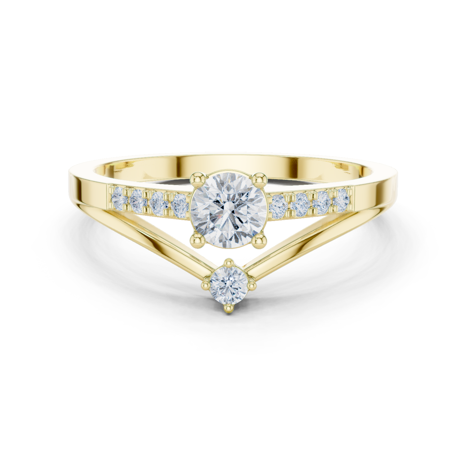 Gold Ring DDLR-835, Yellow Gold