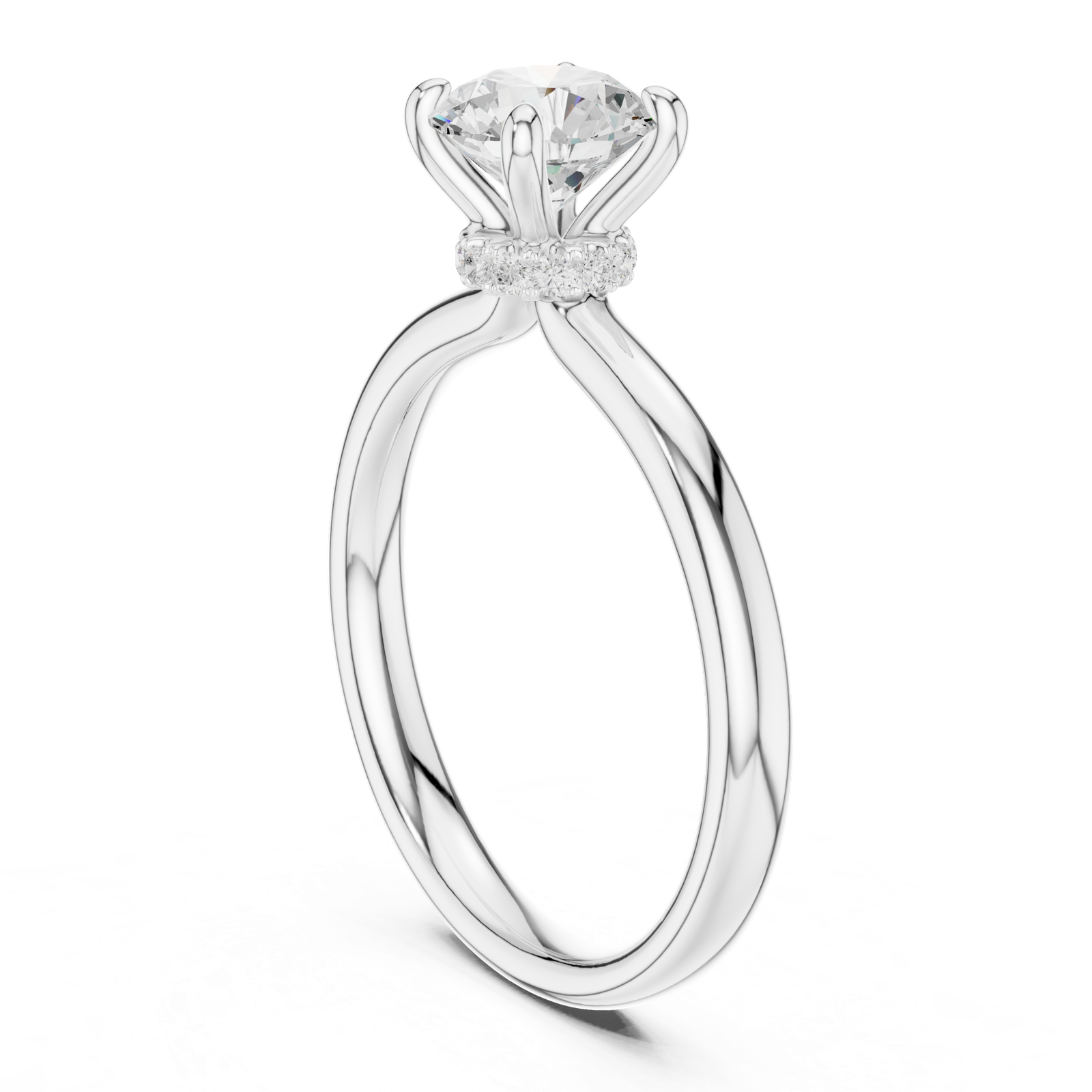 Gold Ring DDLR-644, White Gold