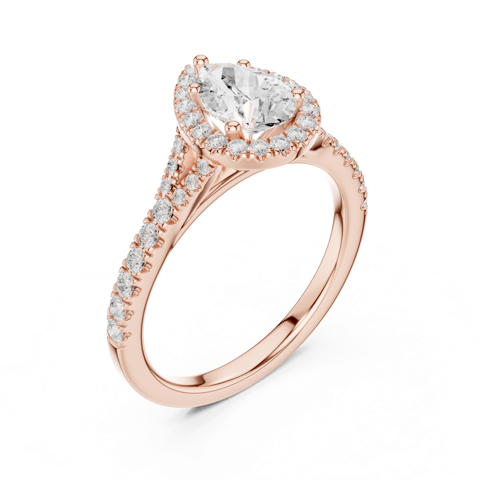 Gold Ring DDLR-911, Rose Gold, view 2
