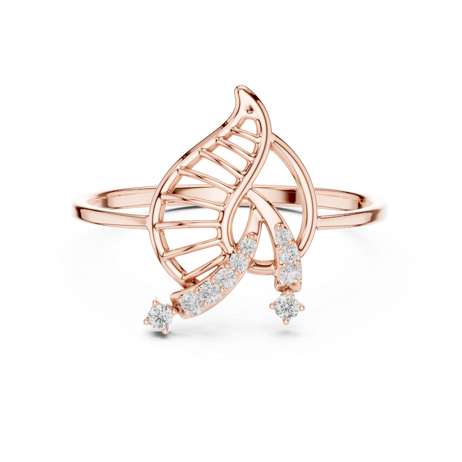 Gold Ring 1 (117), Rose Gold, view 4
