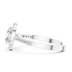 Gold Ring ALR-113, White Gold, view 3