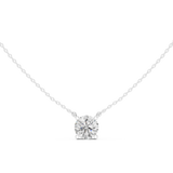 Gold Jewelry DDPO-001, Round center stone, White Gold, view 4