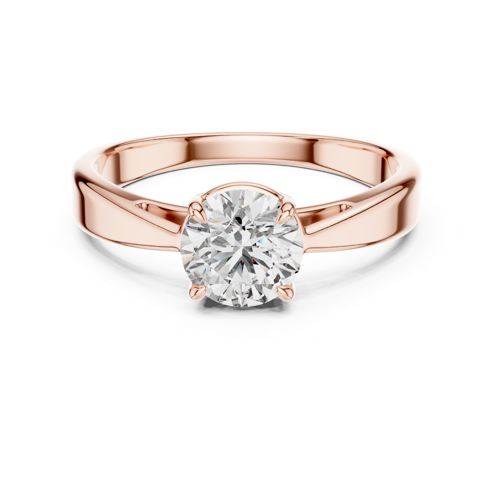 Gold Ring LR-0003, Rose Gold, view 4