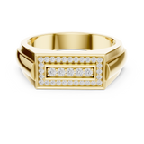 Gold Ring DR-6266, Yellow Gold, view 4