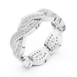 Gold Ring DDLR-465, White Gold, view 2