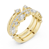 Gold Ring DDLR-383, Yellow Gold, view 2