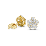 Gold Earrings AGDER-311, Yellow Gold, view 1