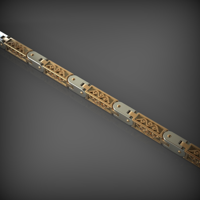 Gold Cuban Chain L38-615, Yellow Gold