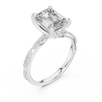 Gold Ring DDLR-167, White Gold, view 2