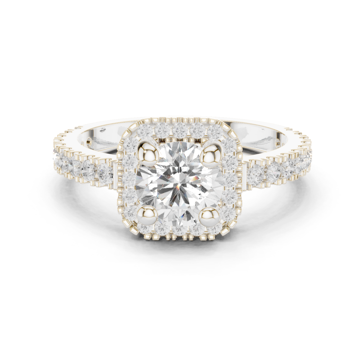 Gold Ring DDLR-314, White Gold