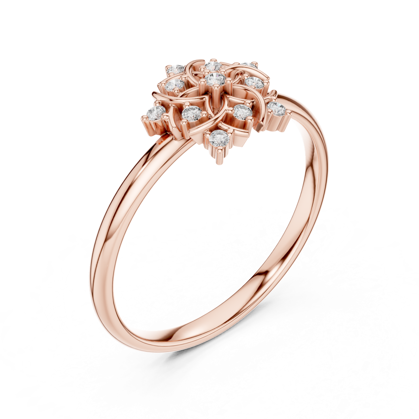 Gold Ring Ledis Ring, Rose Gold, view 2