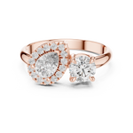 Gold Ring DDLR-003, Rose Gold, view 4