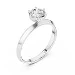 Gold Ring DDLR-766, White Gold, view 2