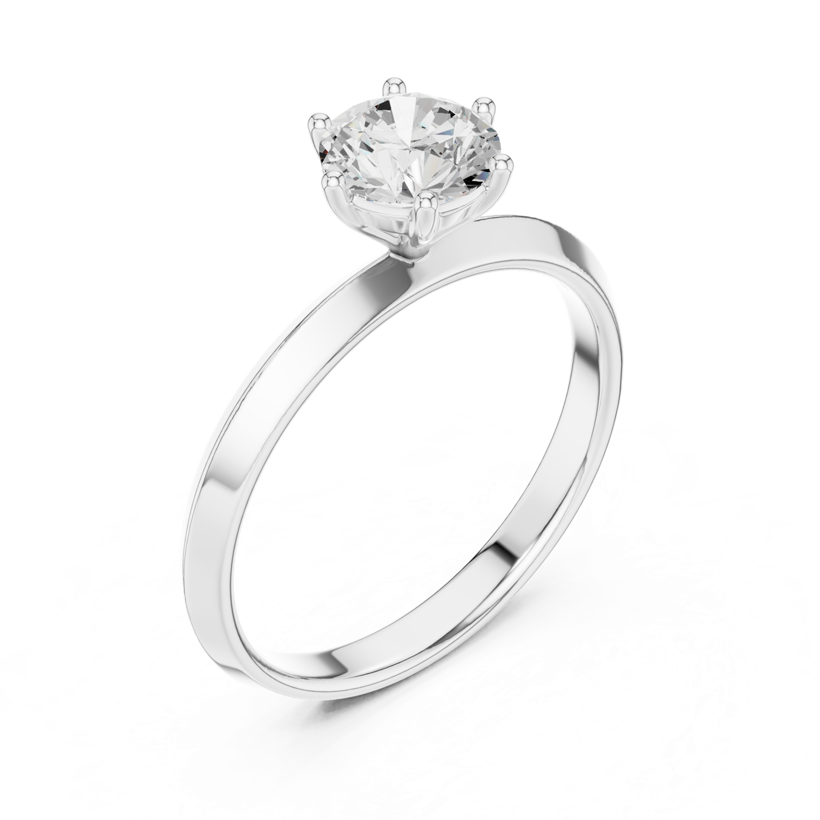 Gold Ring DDLR-766, White Gold, view 2