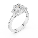 Gold Ring DDLR-1079, White Gold, view 2