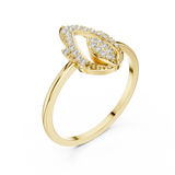 Gold Ring DR-6321, Yellow Gold, view 2