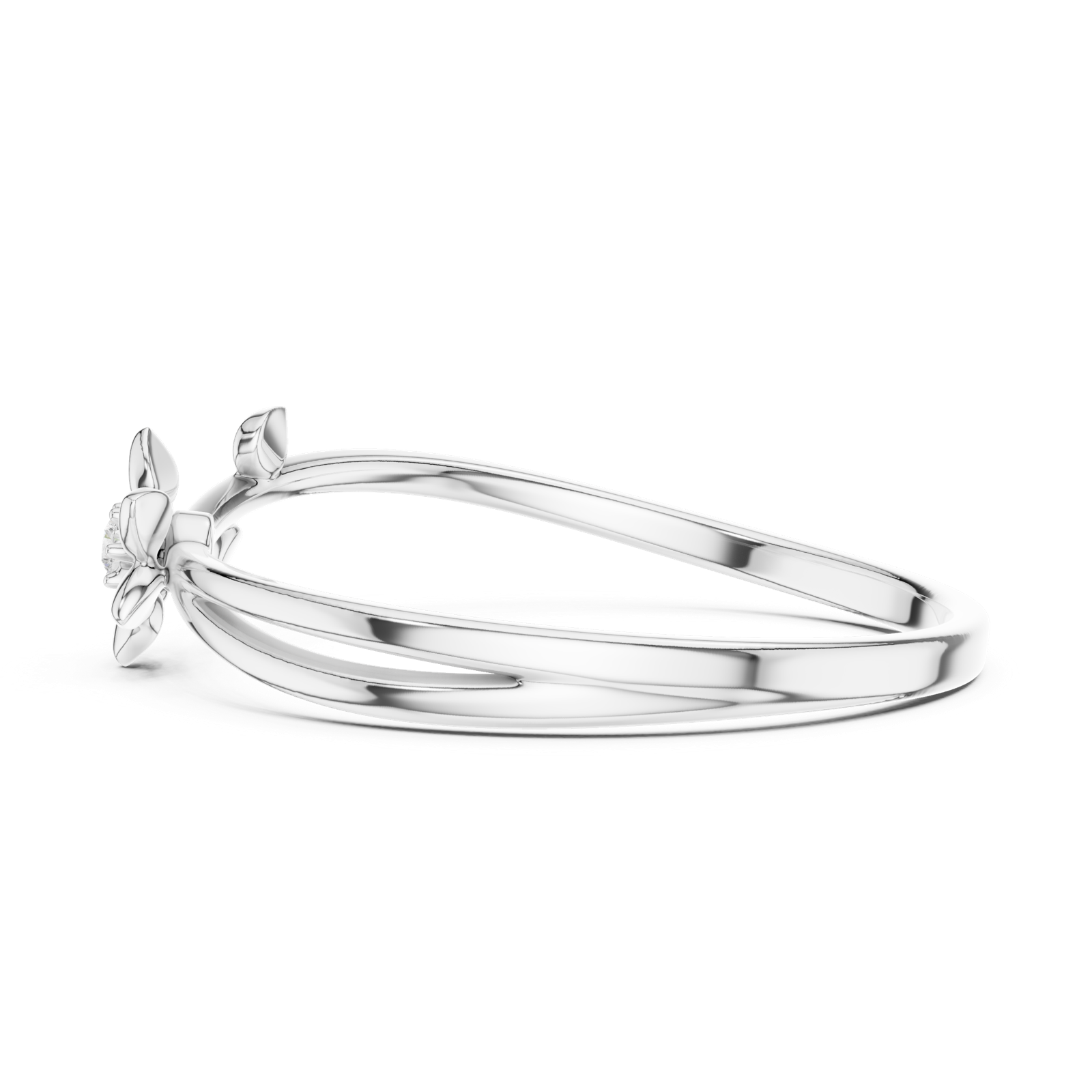 Gold Ring 1 (137), White Gold, view 3