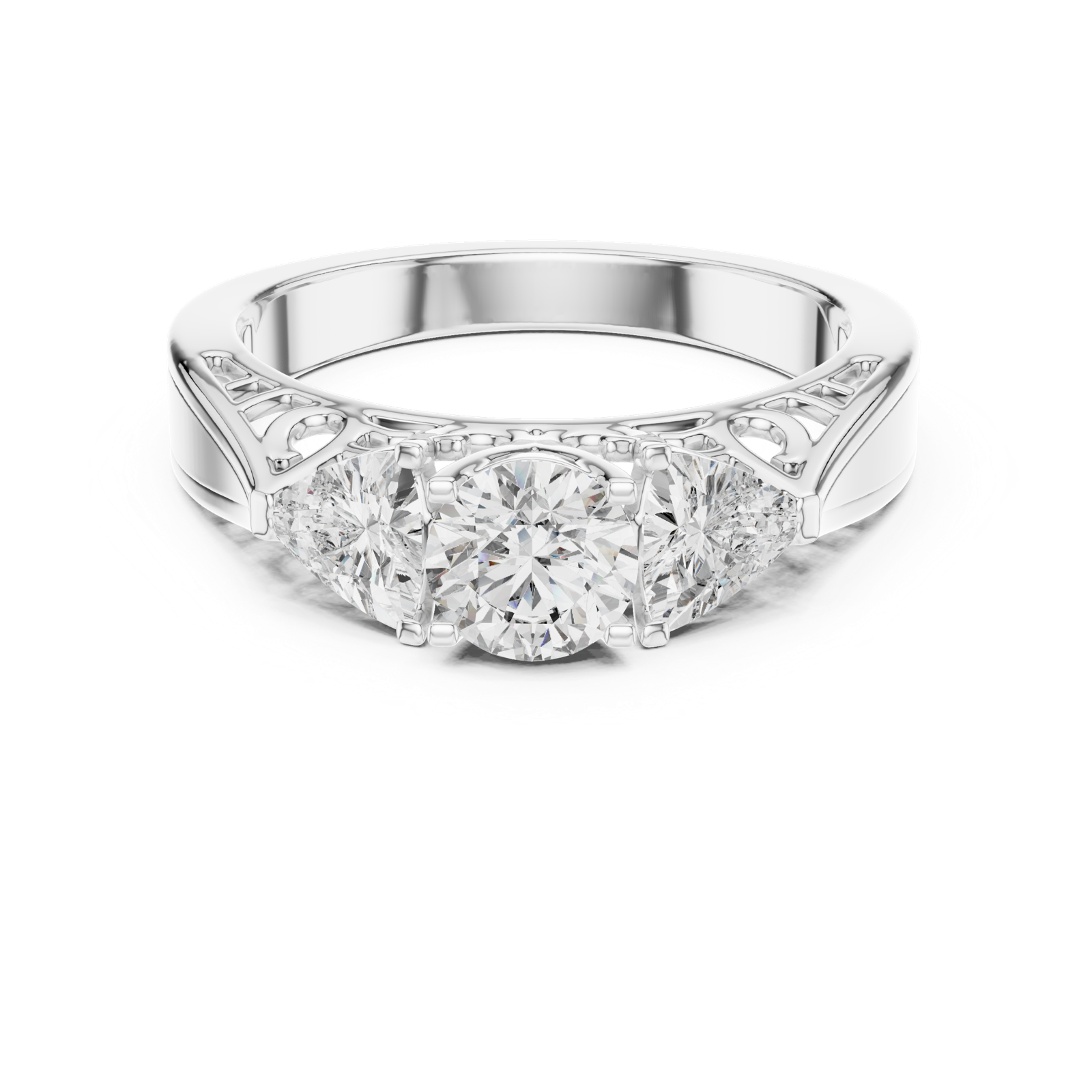 Gold Ring LR-0029, White Gold