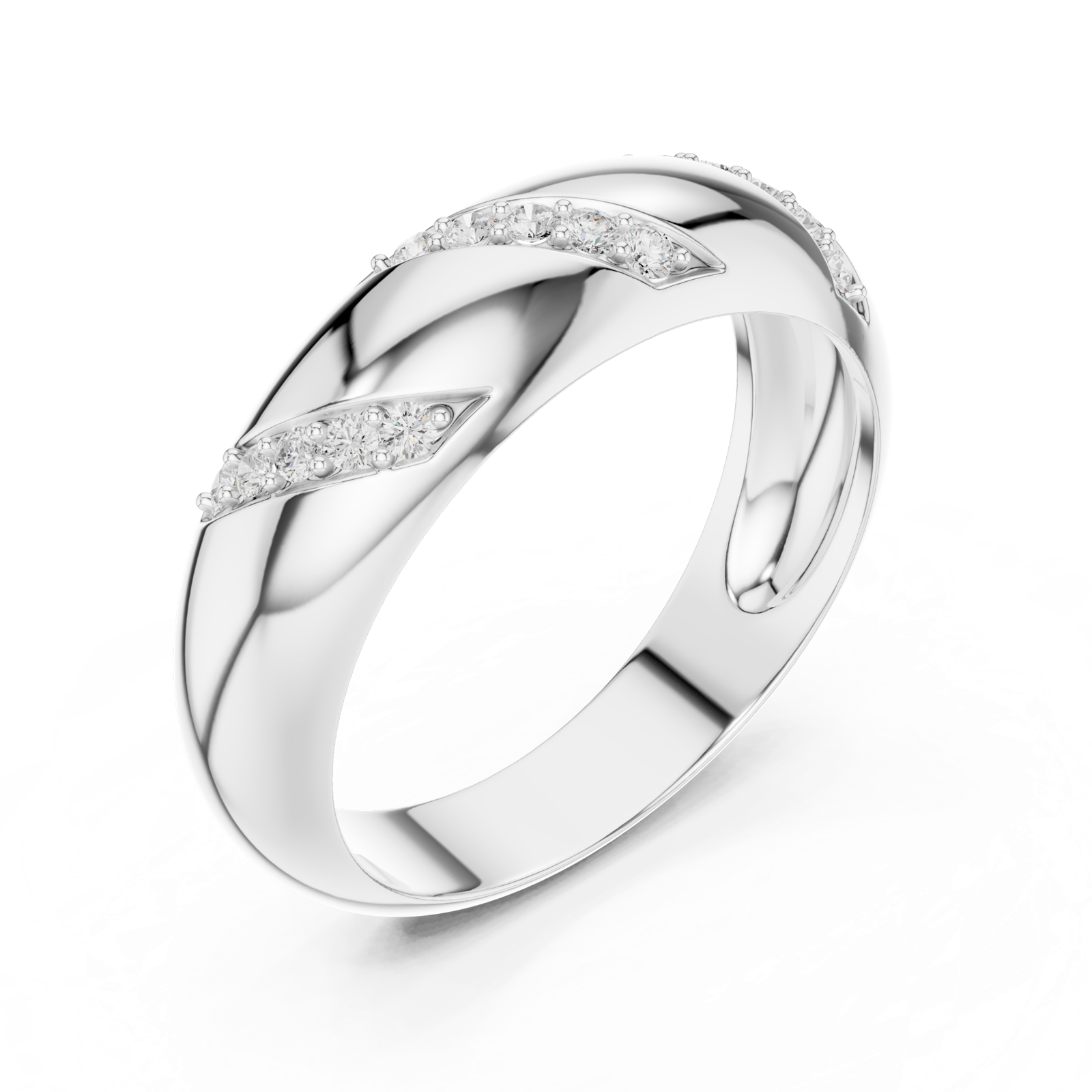 Gold Ring SBMR(13), White Gold, view 2