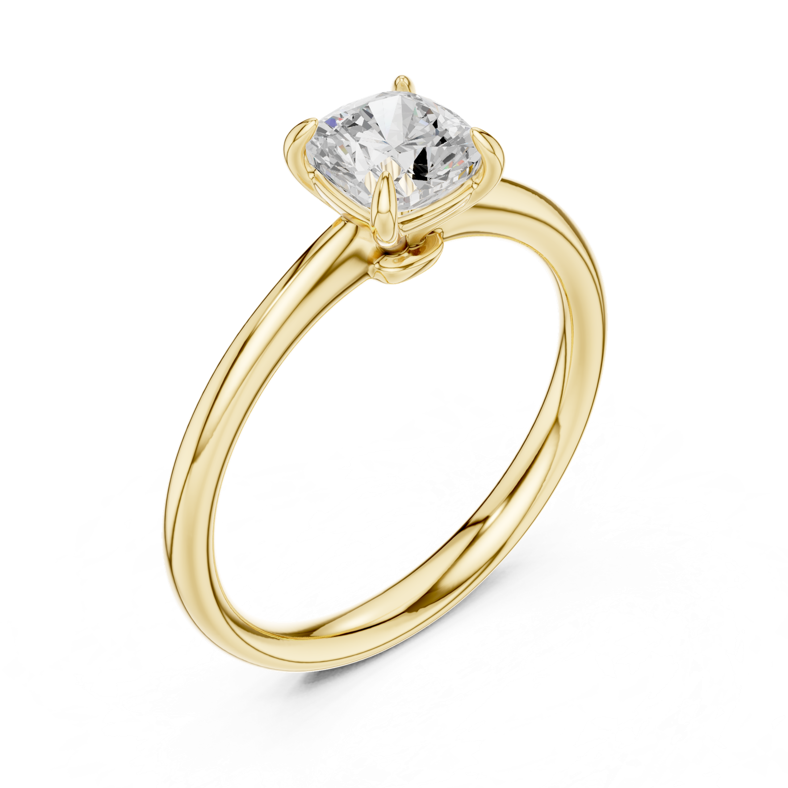 Gold Ring DDLR-799, Yellow Gold, view 2