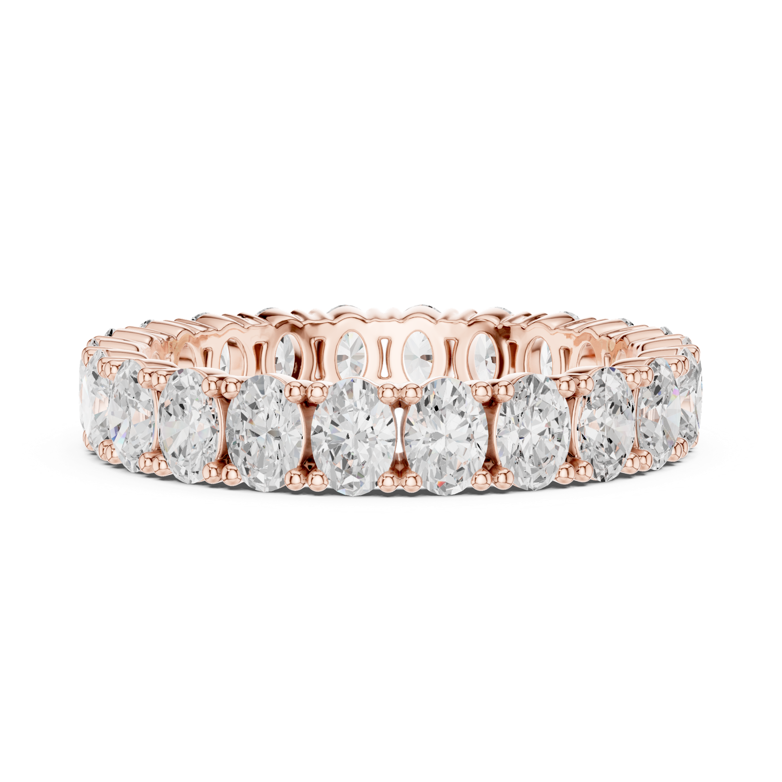 Gold Ring DDLR-621, Rose Gold, view 3