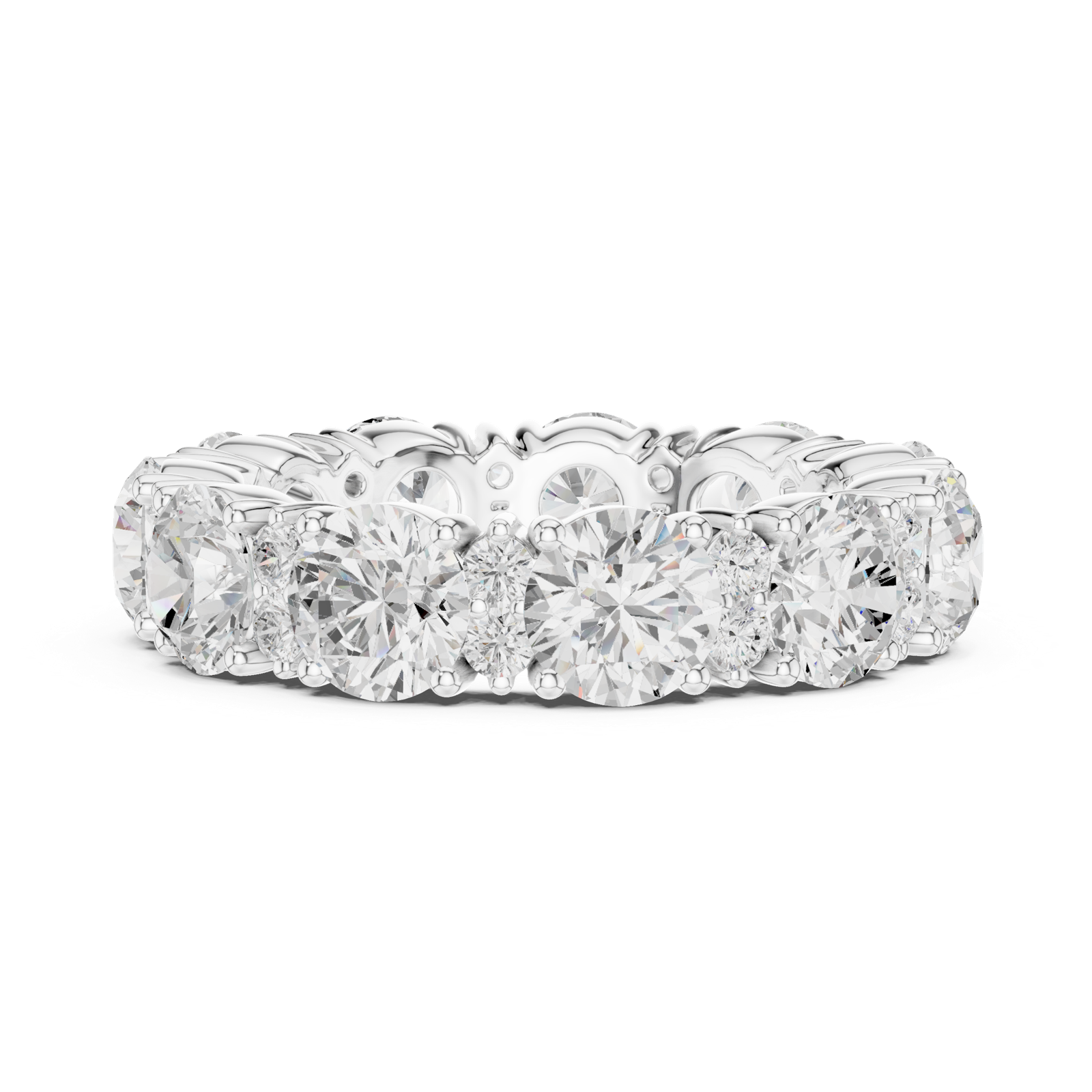 Gold Ring DDLR-707, White Gold, view 3
