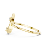 Gold Ring DR-6256, Yellow Gold, view 3