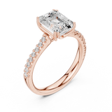 Gold Ring DDLR-744, Rose Gold, view 2
