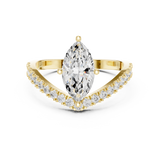Gold Ring DDLR-1105, Yellow Gold, view 4
