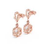 Gold Earrings 3-10013E_185, Rose Gold, view 3