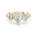 Gold Ring DDLR-1096, Yellow Gold, view 4