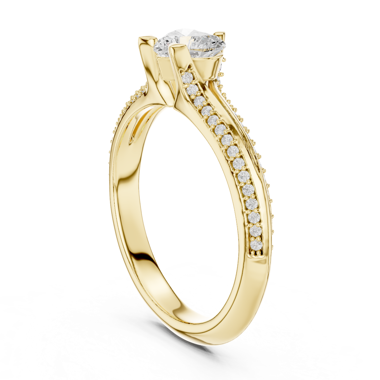 Gold Ring LR-0278, Yellow Gold, view 1