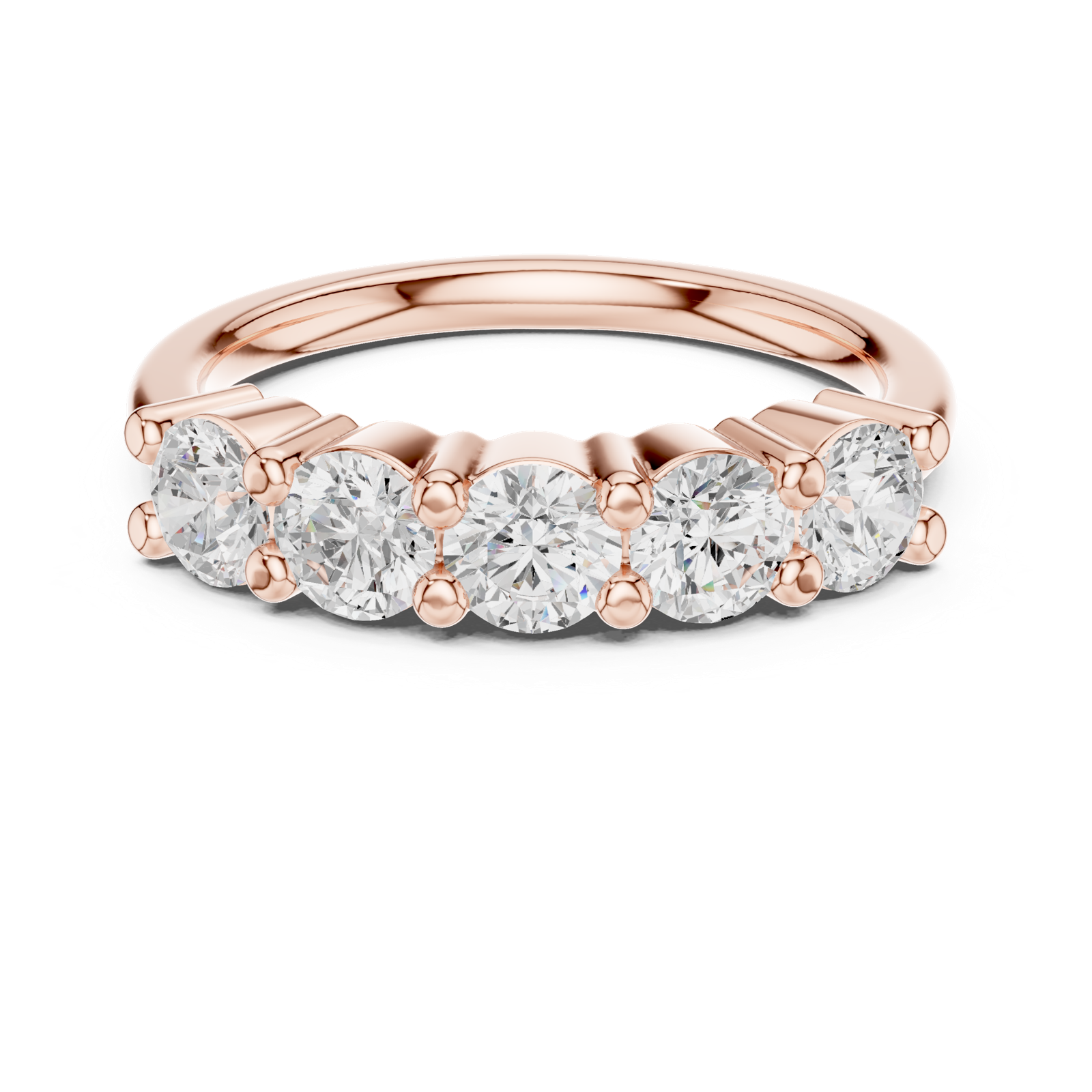 Gold Ring DDLR-616, Rose Gold, view 4