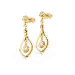 Gold Earrings 3-10006E_115_M, Yellow Gold, view 3